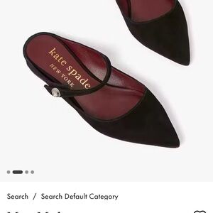 Kate Spade Black Pointed Flats